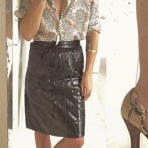 Vintage python skin pencil skirt